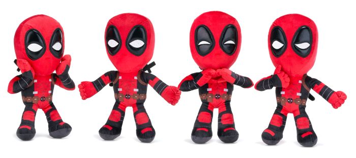 (Mis 3+) MARVEL –  DEADPOOL Peluche 30cm GIFT – 4ass…x48